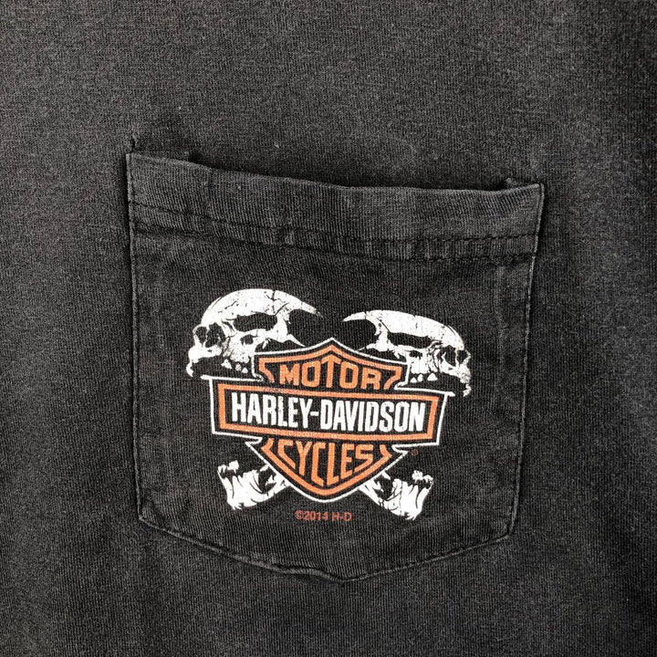 Harley-Davidson Motorcycle Bike T-shirt, Men's XXL cotton black type Vintage Second Hand