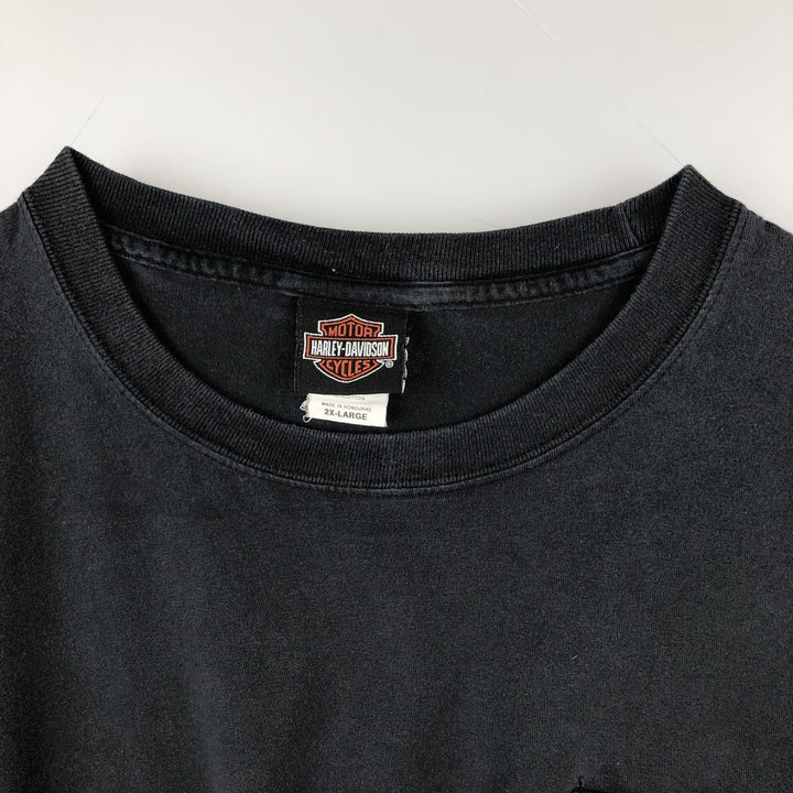 Harley-Davidson Motorcycle Bike T-shirt, Men's XXL cotton black type Vintage Second Hand