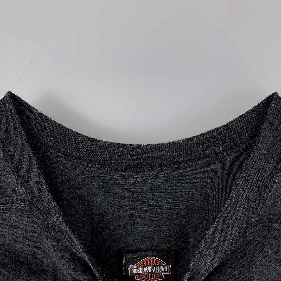 Harley-Davidson Motorcycle Bike T-shirt, Men's XXL cotton black type Vintage Second Hand