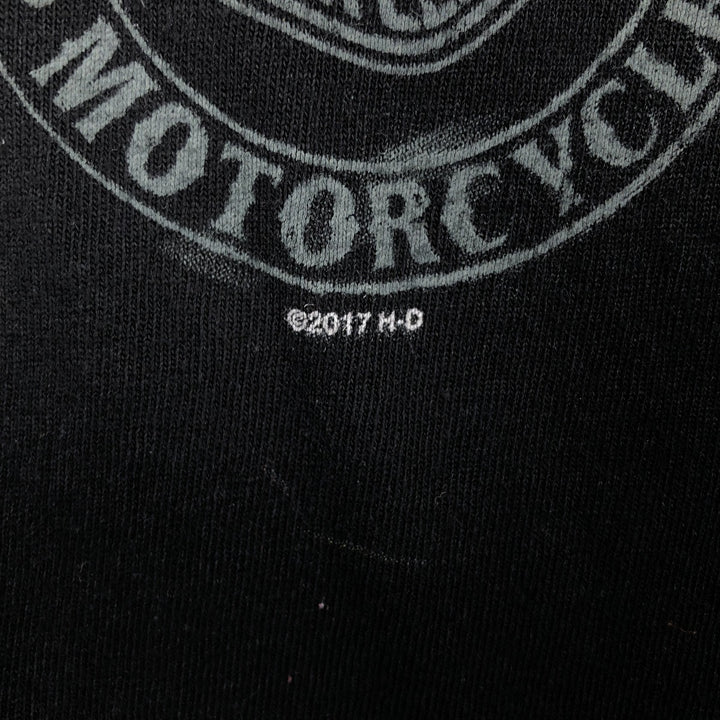 Harley-Davidson Eagle Pattern Stars and Stripes Motorcycle T-Shirt, Men's Size Medium cotton black type Vintage Second Hand