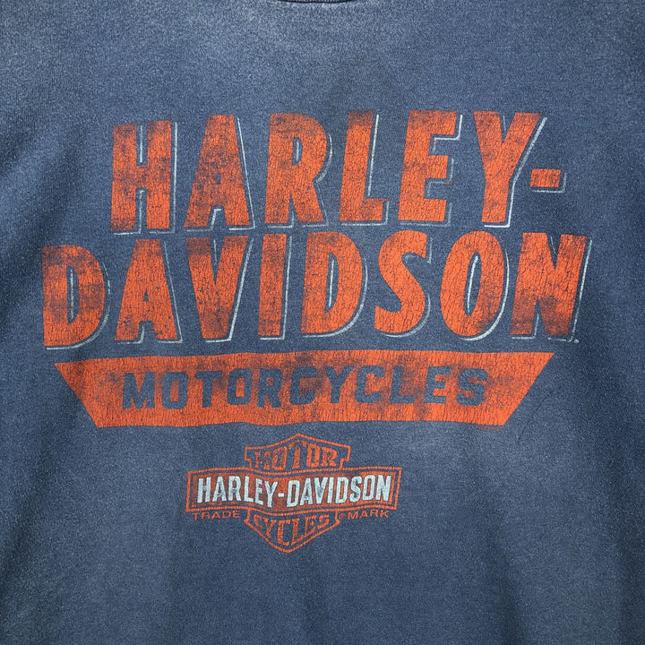 Harley-Davidson Motorcycle Bike T-shirt, Men's XXL cotton blue type Vintage Second Hand