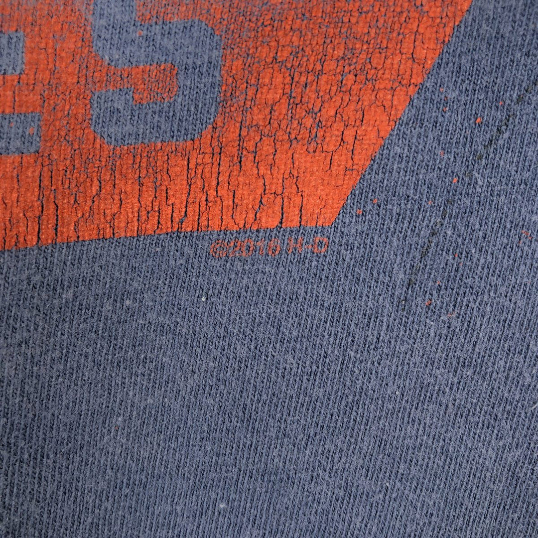 Harley-Davidson Motorcycle Bike T-shirt, Men's XXL cotton blue type Vintage Second Hand