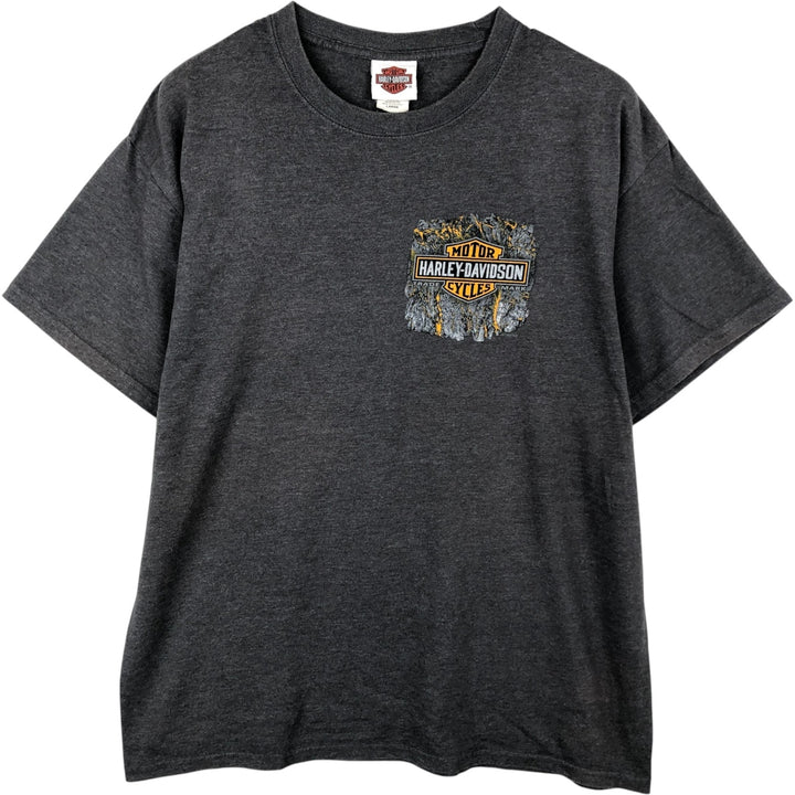 Harley-Davidson Motorcycle Bike T-shirt, Men's Size L cotton Charcoal Vintage Second Hand