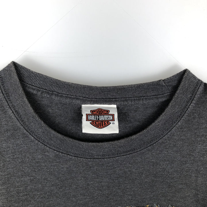 Harley-Davidson Motorcycle Bike T-shirt, Men's Size L cotton Charcoal Vintage Second Hand