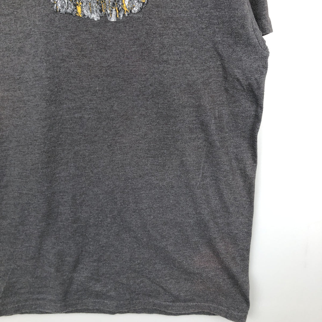 Harley-Davidson Motorcycle Bike T-shirt, Men's Size L cotton Charcoal Vintage Second Hand