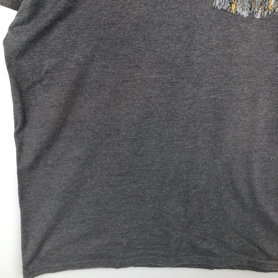 Harley-Davidson Motorcycle Bike T-shirt, Men's Size L cotton Charcoal Vintage Second Hand