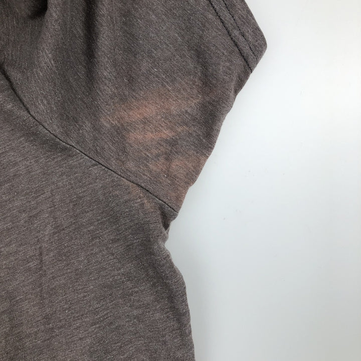 Harley-Davidson Eagle Pattern V-Neck Motorcycle T-Shirt, Made in USA, Men's XXL (approx.) cotton Charcoal Vintage Second Hand