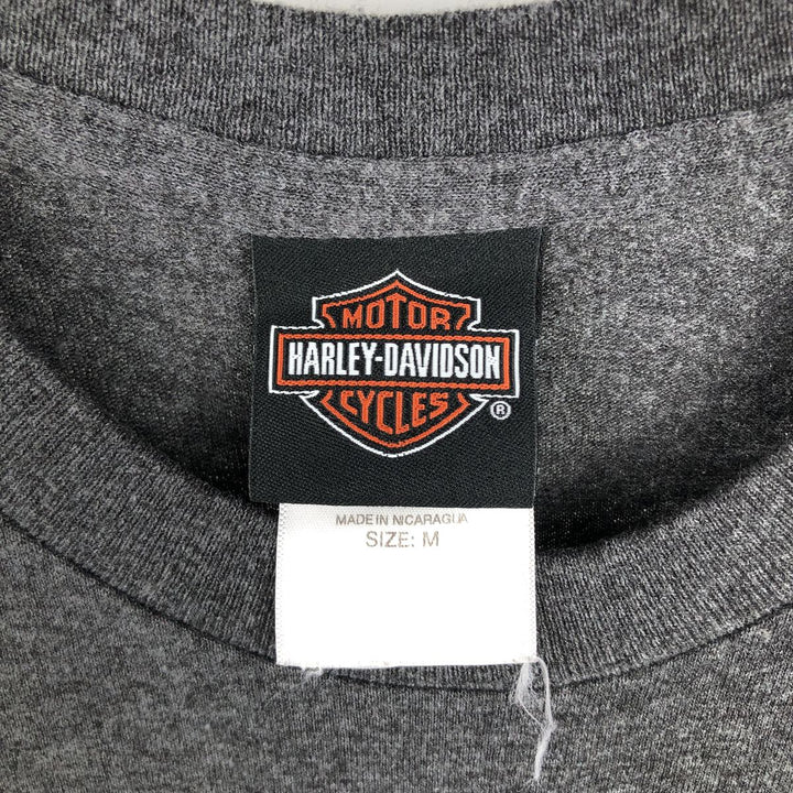 Harley-Davidson Motorcycle Bike T-shirt, Men's Medium cotton Charcoal Vintage Second Hand
