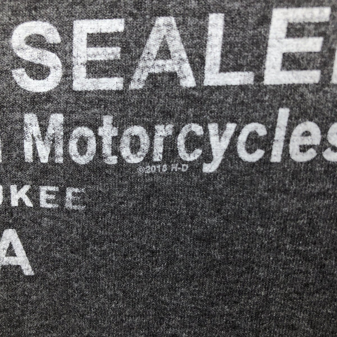 Harley-Davidson Motorcycle Bike T-shirt, Men's Medium cotton Charcoal Vintage Second Hand
