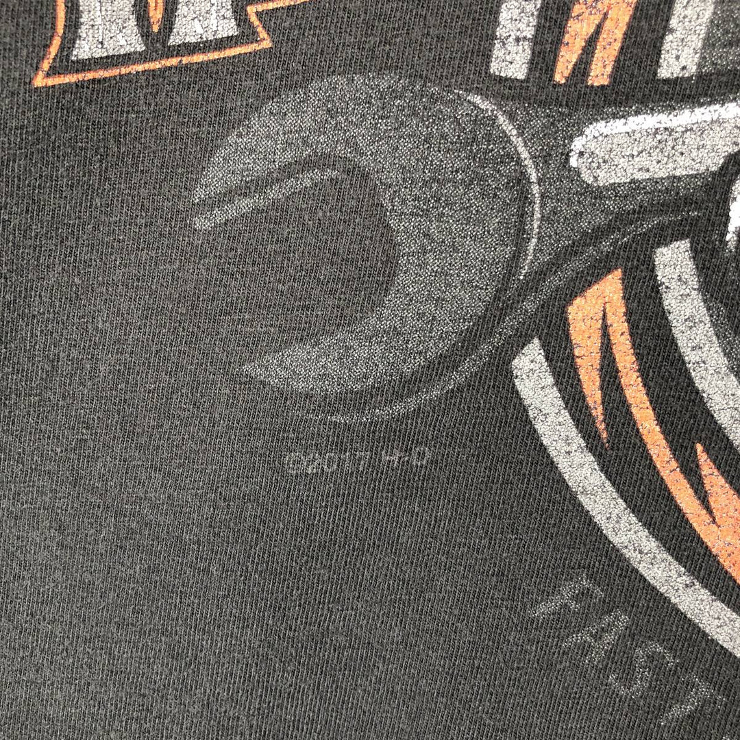 Harley-Davidson Skull Pattern Motorcycle Bike T-shirt Men's XL cotton black type Vintage Second Hand