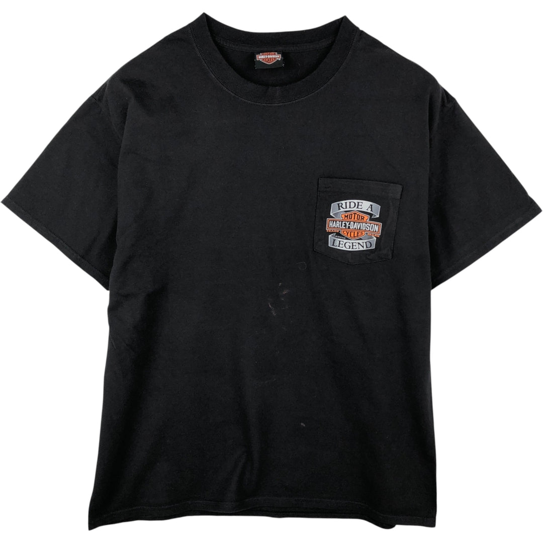 Harley-Davidson Motorcycle Bike T-shirt, Men's Medium unclear black type Vintage Second Hand