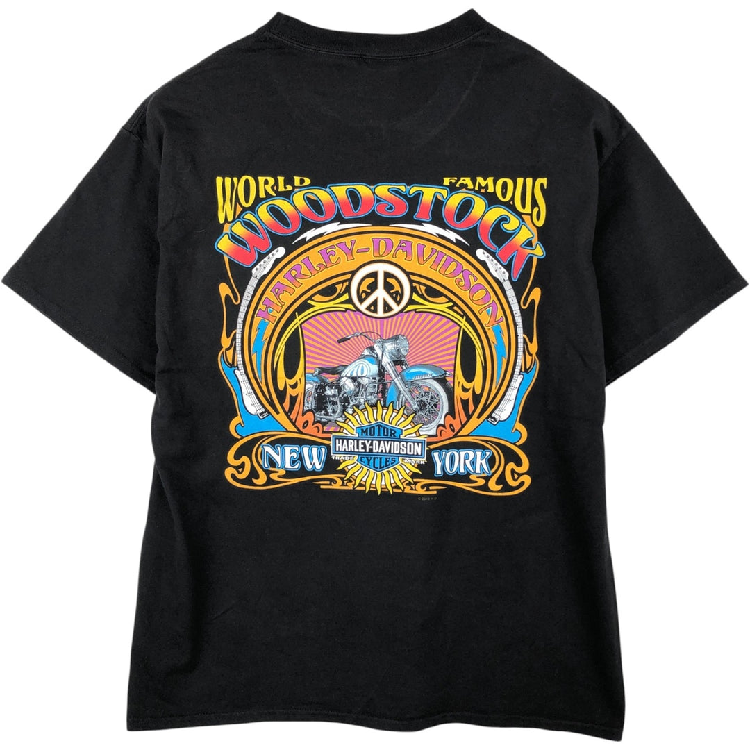 Harley-Davidson Motorcycle Bike T-shirt, Men's Medium unclear black type Vintage Second Hand