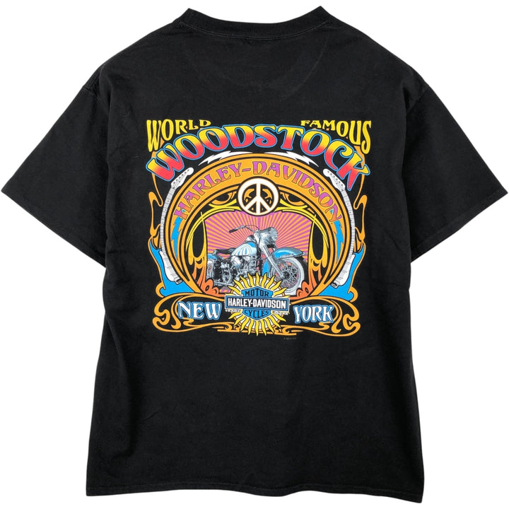 Harley-Davidson Motorcycle Bike T-shirt, Men's Medium unclear black type Vintage Second Hand