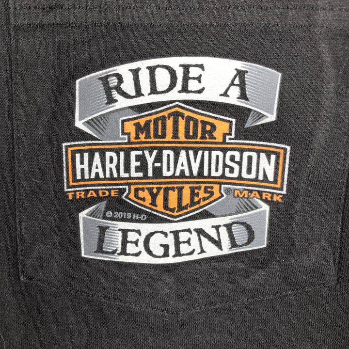 Harley-Davidson Motorcycle Bike T-shirt, Men's Medium unclear black type Vintage Second Hand