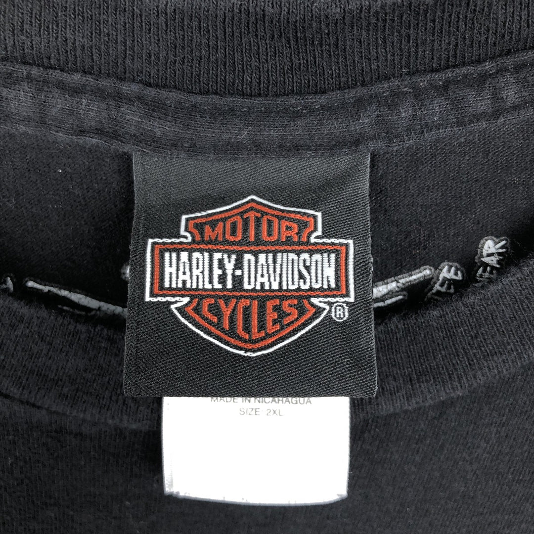 Harley-Davidson Motorcycle Bike T-shirt, Men's XXL cotton black type Vintage Second Hand