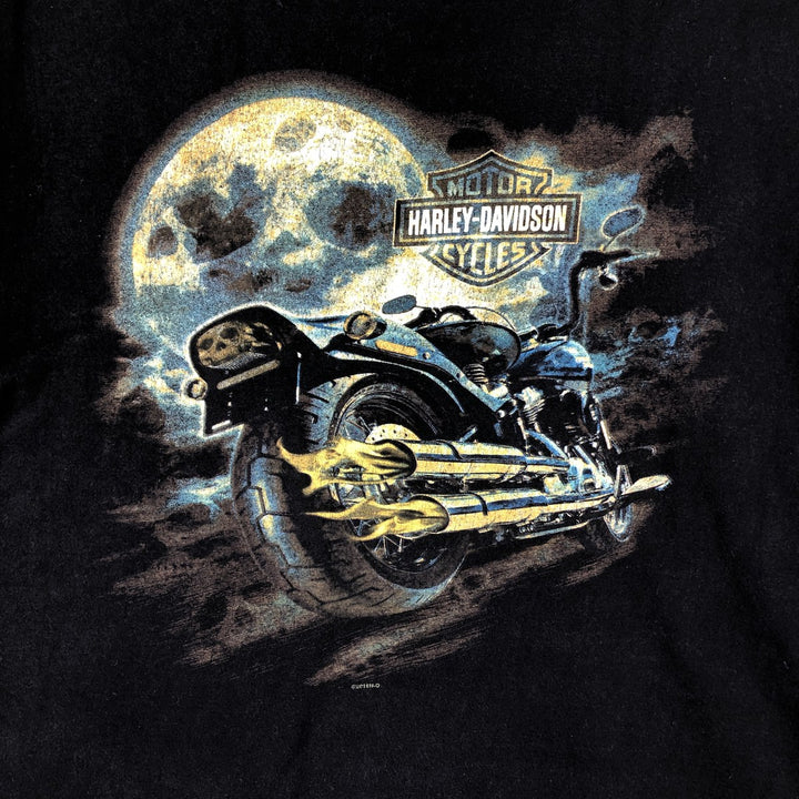 Harley-Davidson Motorcycle Bike T-shirt, Men's XXL cotton black type Vintage Second Hand