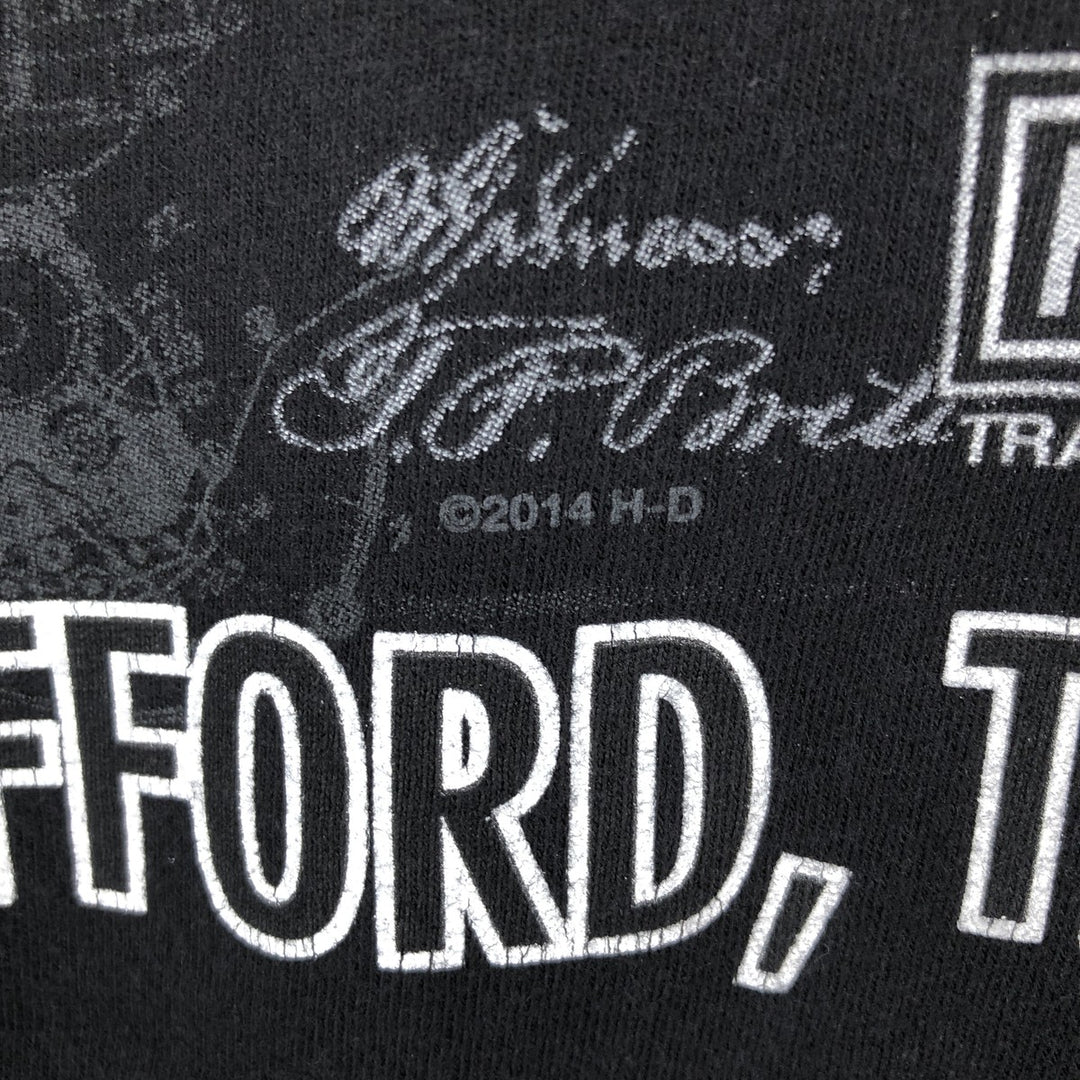 Harley-Davidson Motorcycle Bike T-shirt, Men's XXL cotton black type Vintage Second Hand