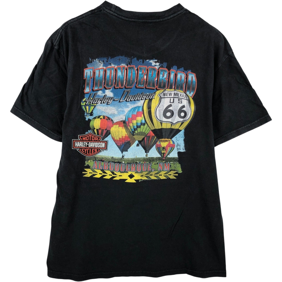 Harley-Davidson Motorcycle Bike T-shirt, Men's Size L cotton black type Vintage Second Hand