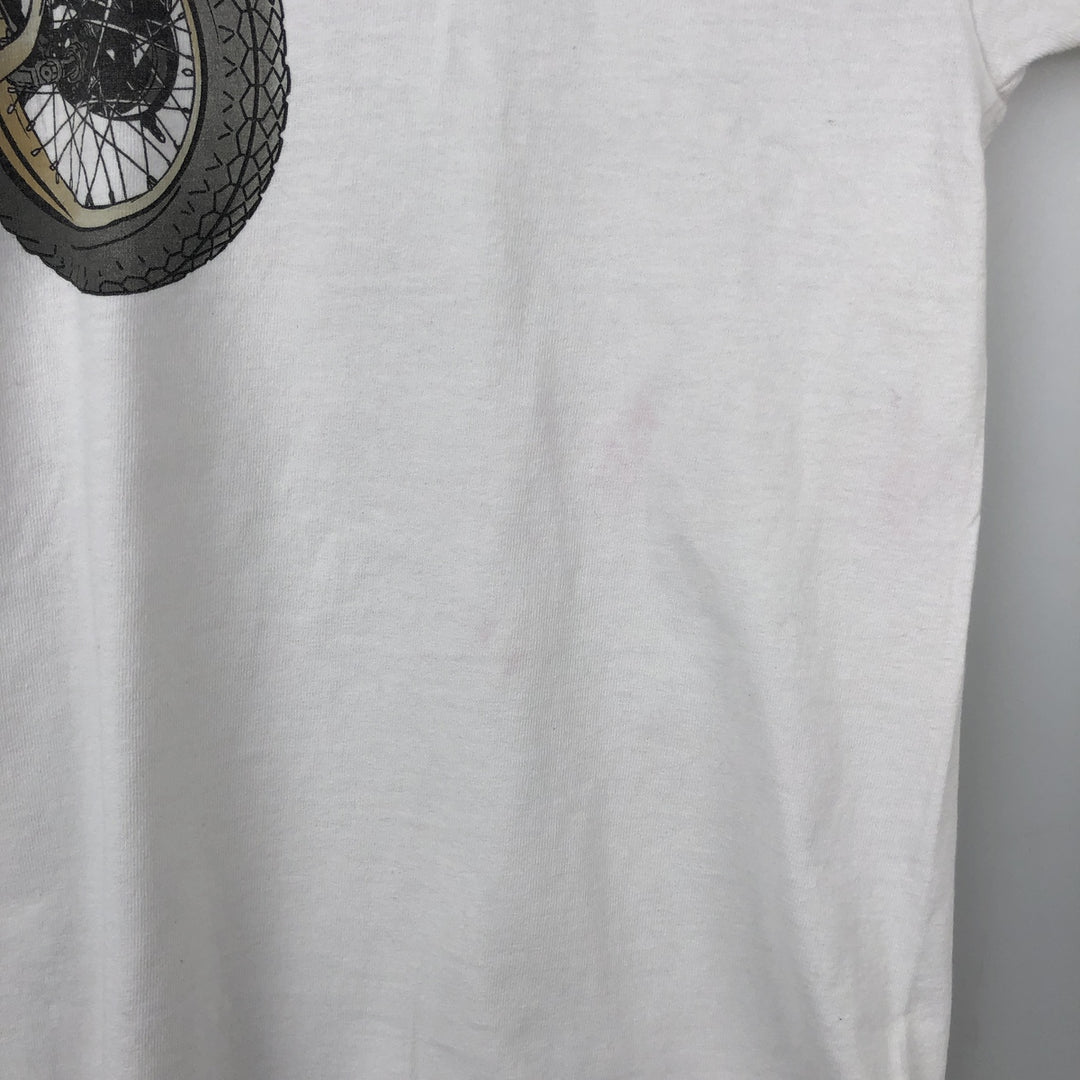 Harley-Davidson Eagle Pattern Stars and Stripes Motorcycle Bike T-shirt Men's XL unclear white type Vintage Second Hand