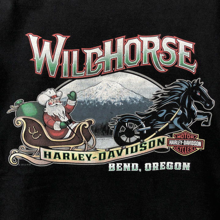 Harley-Davidson Motorcycle Bike T-shirt, Men's Size L unclear black type Vintage Second Hand