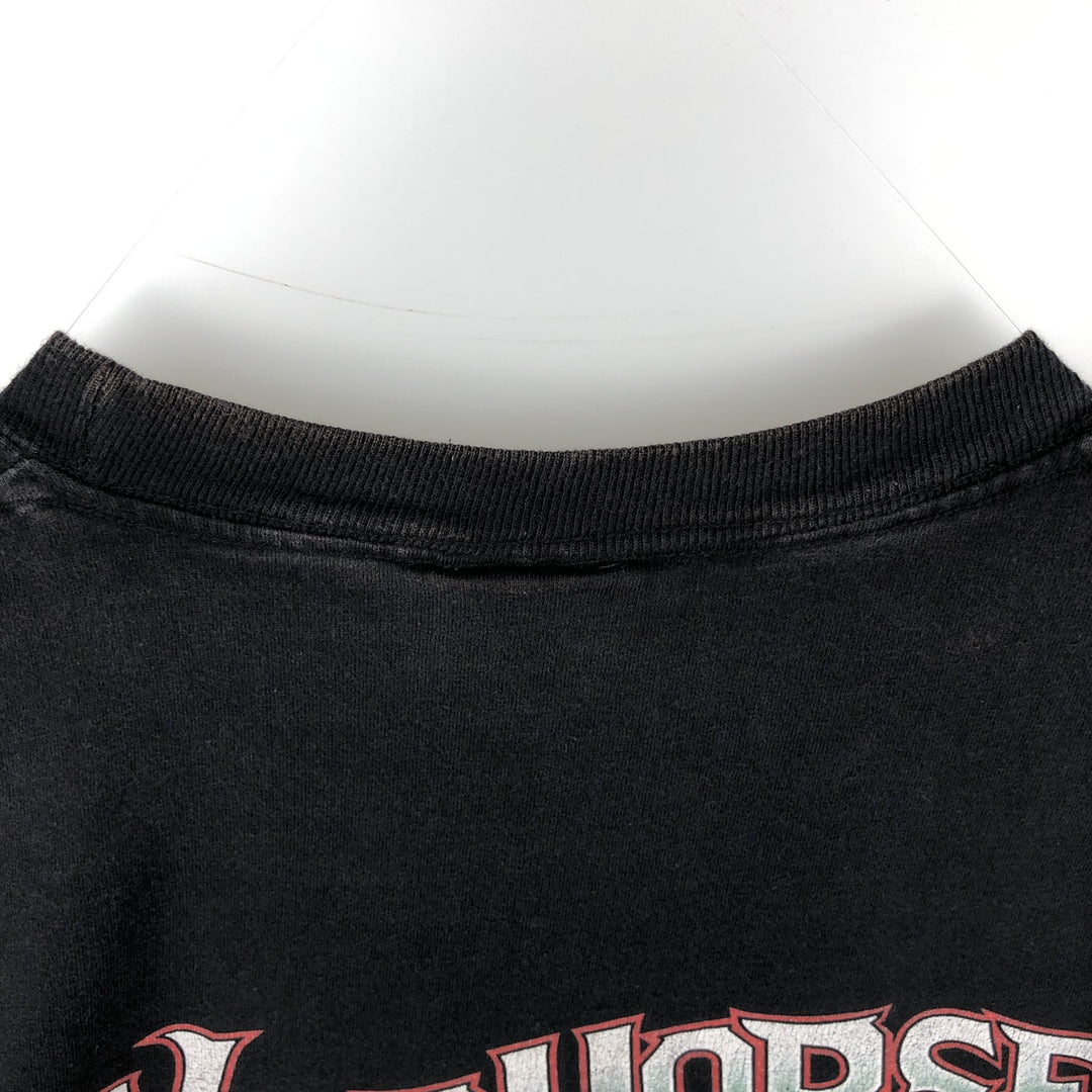 Harley-Davidson Motorcycle Bike T-shirt, Men's Size L unclear black type Vintage Second Hand