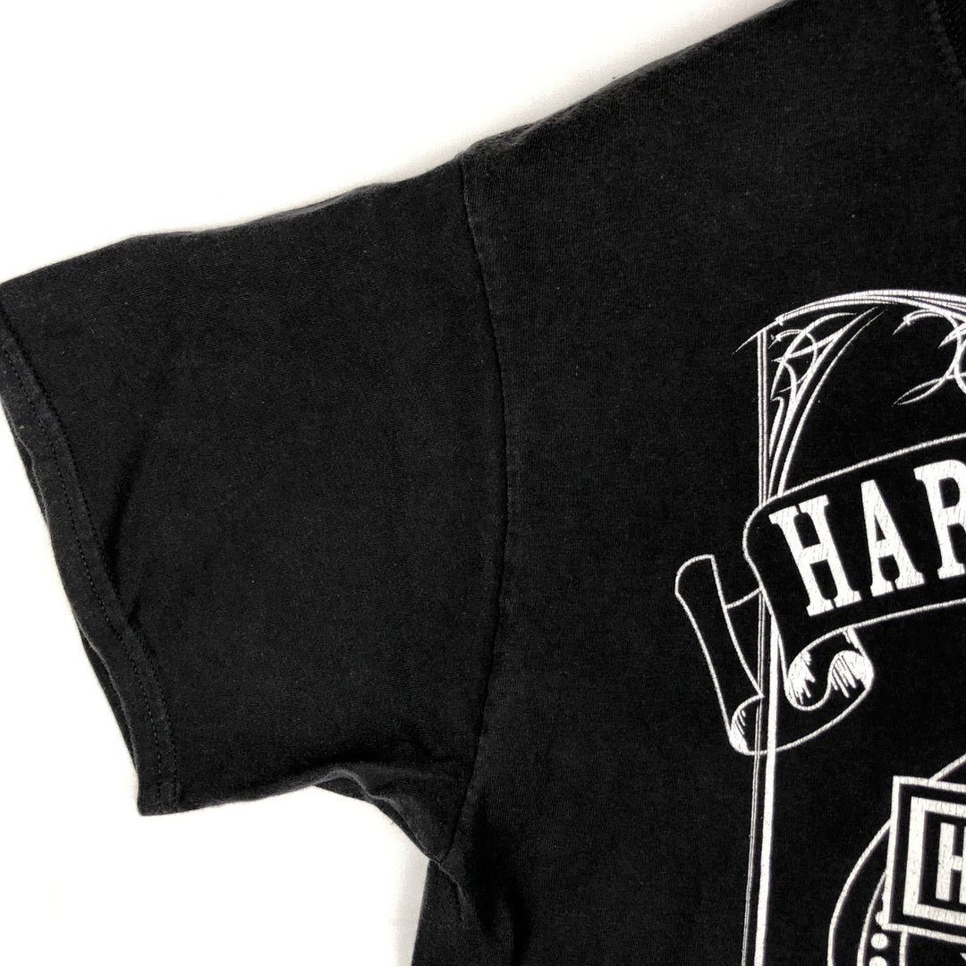 Harley-Davidson Fire Pattern Motorcycle Bike T-Shirt Men's XL unclear black type Vintage Second Hand