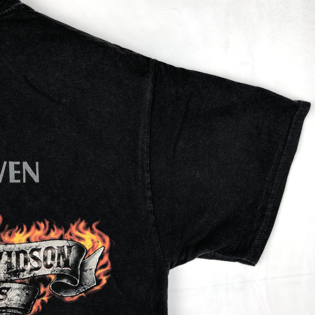 Harley-Davidson Fire Pattern Motorcycle Bike T-Shirt Men's XL unclear black type Vintage Second Hand