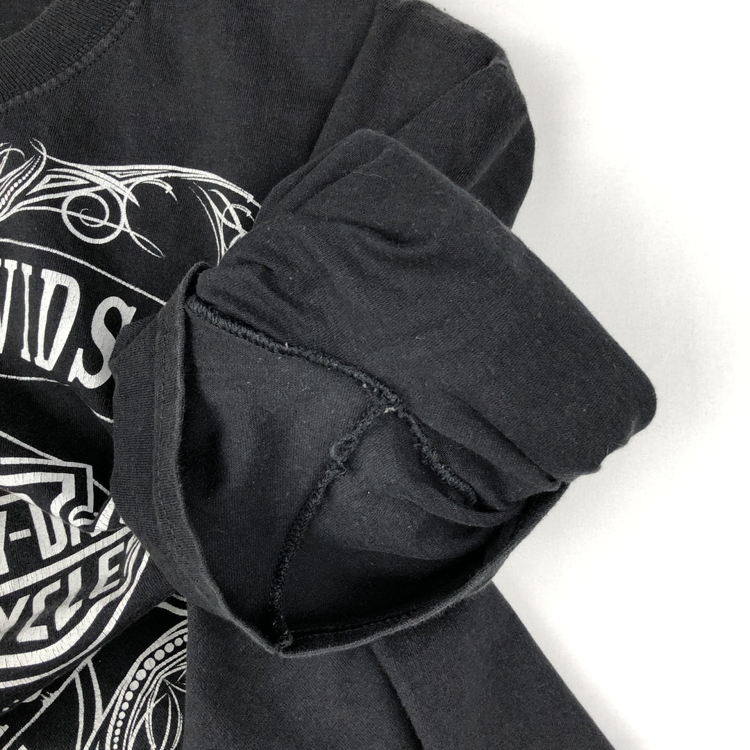 Harley-Davidson Fire Pattern Motorcycle Bike T-Shirt Men's XL unclear black type Vintage Second Hand