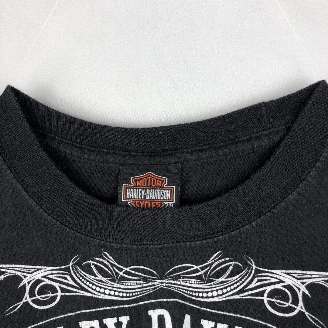 Harley-Davidson Fire Pattern Motorcycle Bike T-Shirt Men's XL unclear black type Vintage Second Hand