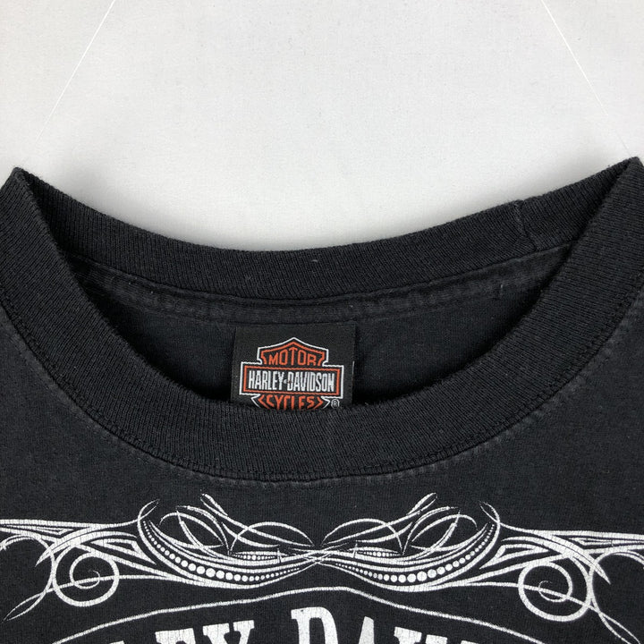 Harley-Davidson Fire Pattern Motorcycle Bike T-Shirt Men's XL unclear black type Vintage Second Hand