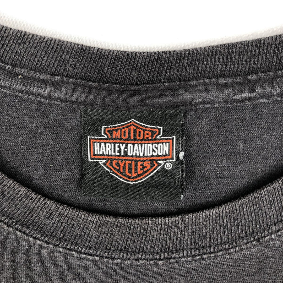 Harley-Davidson Motorcycle Bike T-shirt, Men's XL size unclear black type Vintage Second Hand