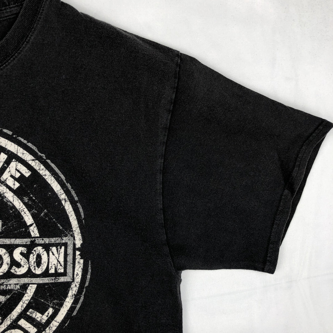 Harley-Davidson Motorcycle Bike T-shirt, Men's XL size unclear black type Vintage Second Hand