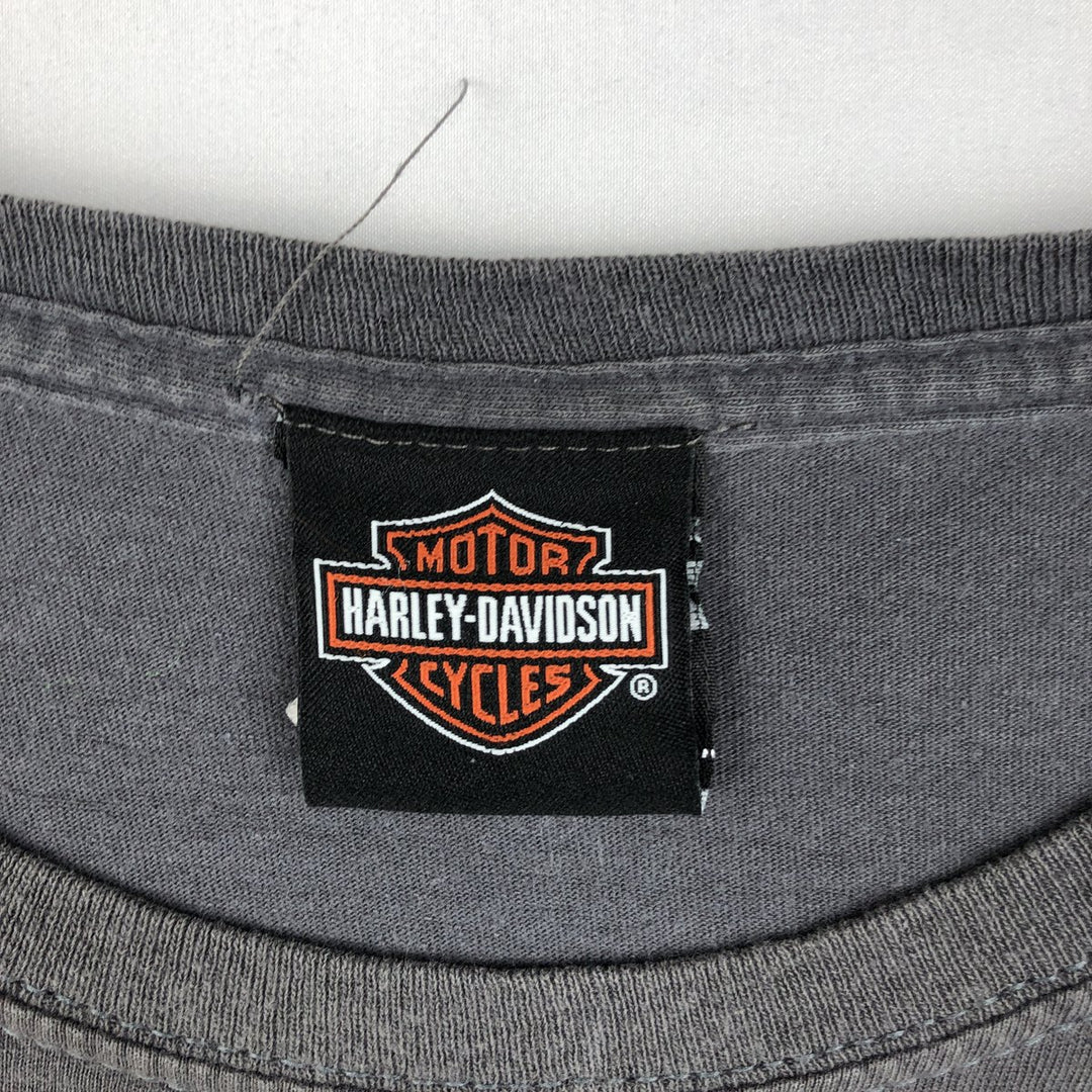 Harley-Davidson Motorcycle Bike T-shirt, Men's XL size cotton Charcoal Vintage Second Hand