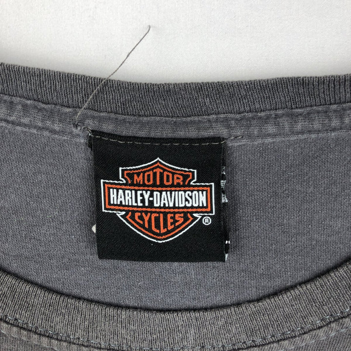 Harley-Davidson Motorcycle Bike T-shirt, Men's XL size cotton Charcoal Vintage Second Hand