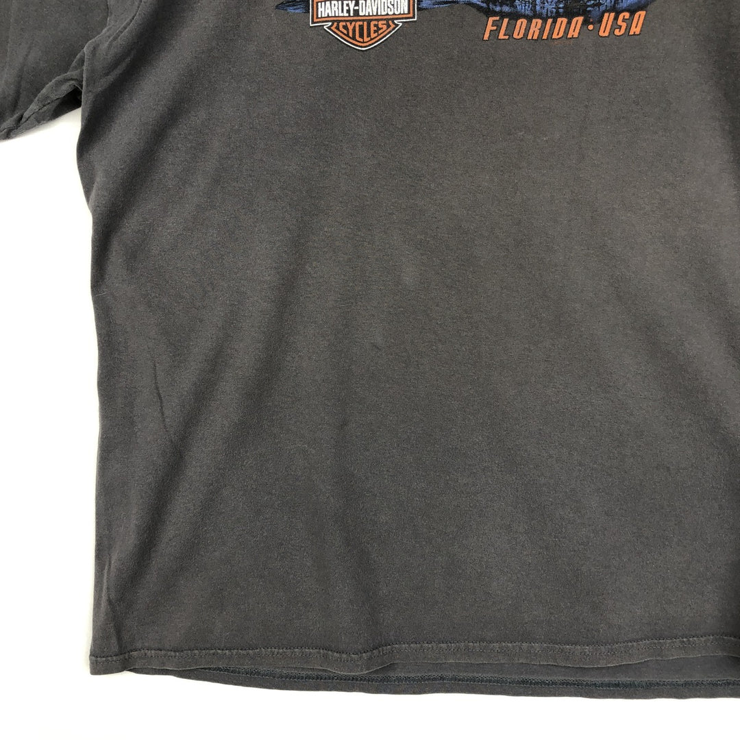 Harley-Davidson Motorcycle Bike T-shirt, Men's XL size cotton Charcoal Vintage Second Hand