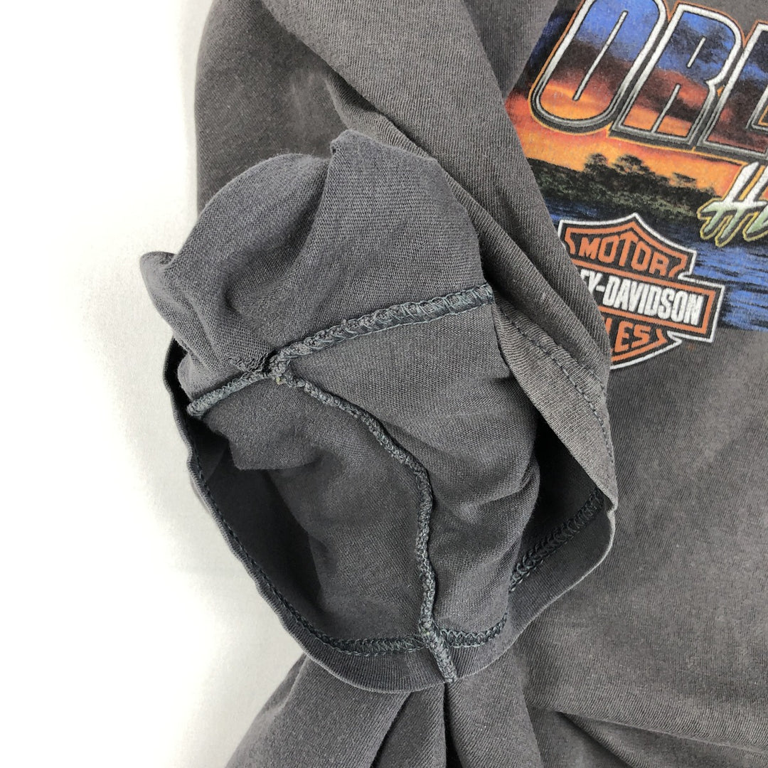 Harley-Davidson Motorcycle Bike T-shirt, Men's XL size cotton Charcoal Vintage Second Hand