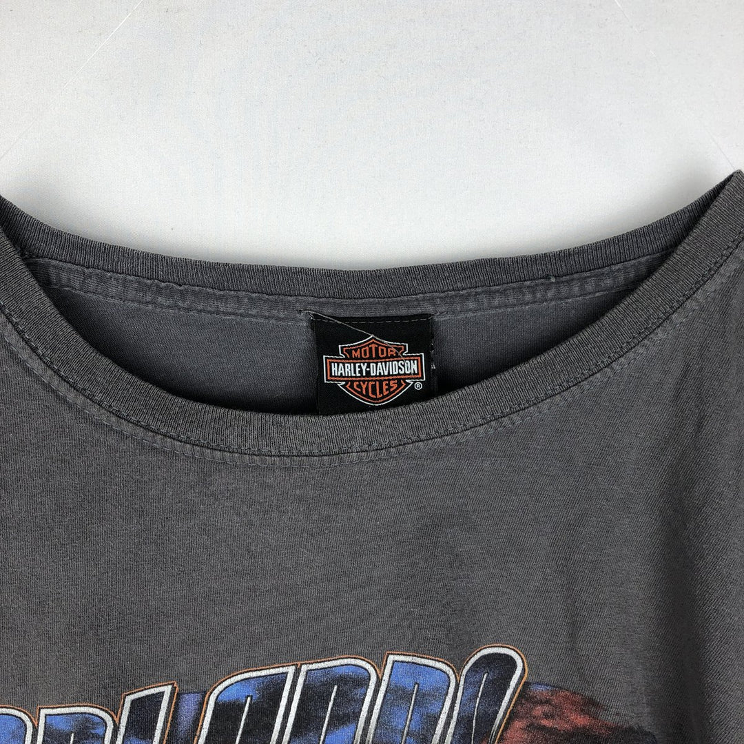 Harley-Davidson Motorcycle Bike T-shirt, Men's XL size cotton Charcoal Vintage Second Hand