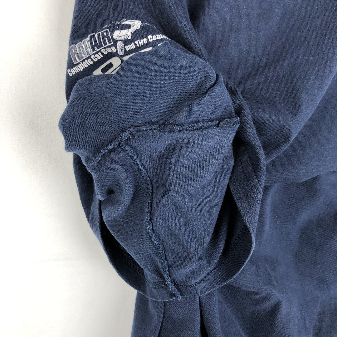 Gildan Harley-Davidson Eagle Pattern/Stars and Stripes Motorcycle T-Shirt, Men's Size XL (approx.) cotton navy blue type Vintage Second Hand