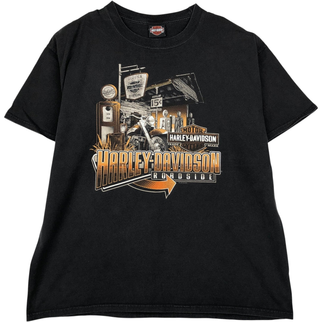 Harley-Davidson Motorcycle Bike T-shirt, Men's XL size cotton black type Vintage Second Hand