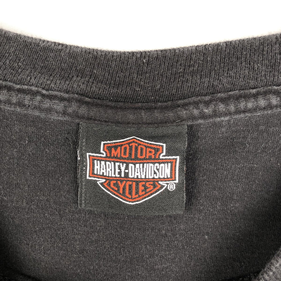 Harley-Davidson Motorcycle Bike T-shirt, Men's XL size cotton black type Vintage Second Hand