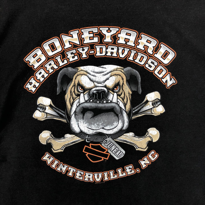 Harley-Davidson Motorcycle Bike T-shirt, Men's XL size cotton black type Vintage Second Hand