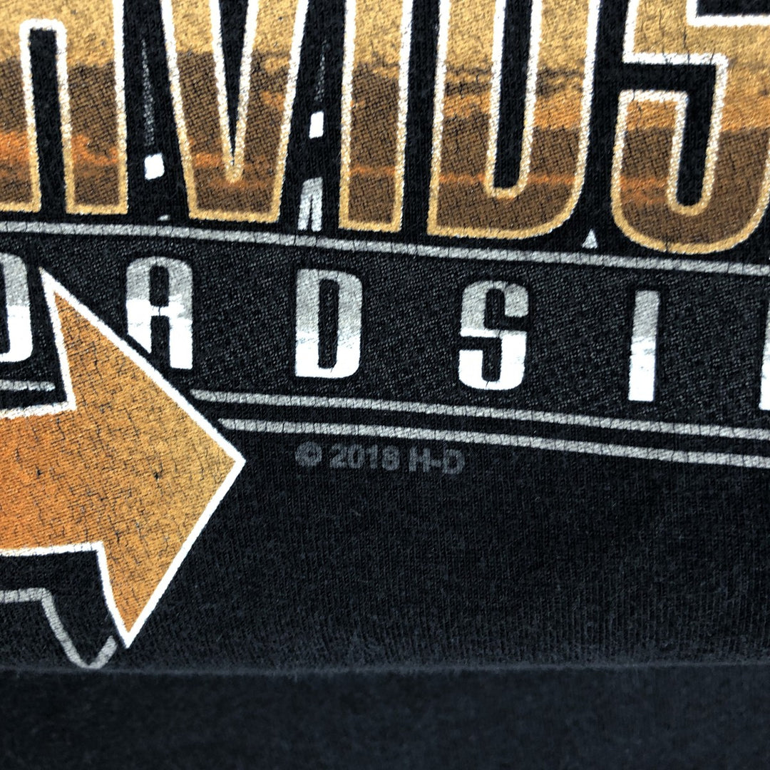 Harley-Davidson Motorcycle Bike T-shirt, Men's XL size cotton black type Vintage Second Hand