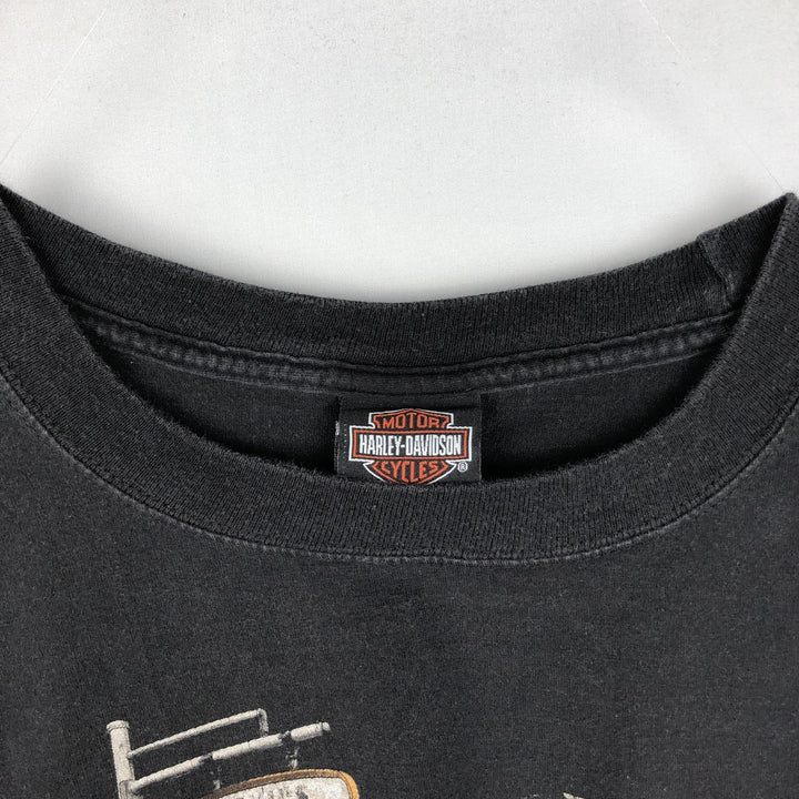 Harley-Davidson Motorcycle Bike T-shirt, Men's XL size cotton black type Vintage Second Hand