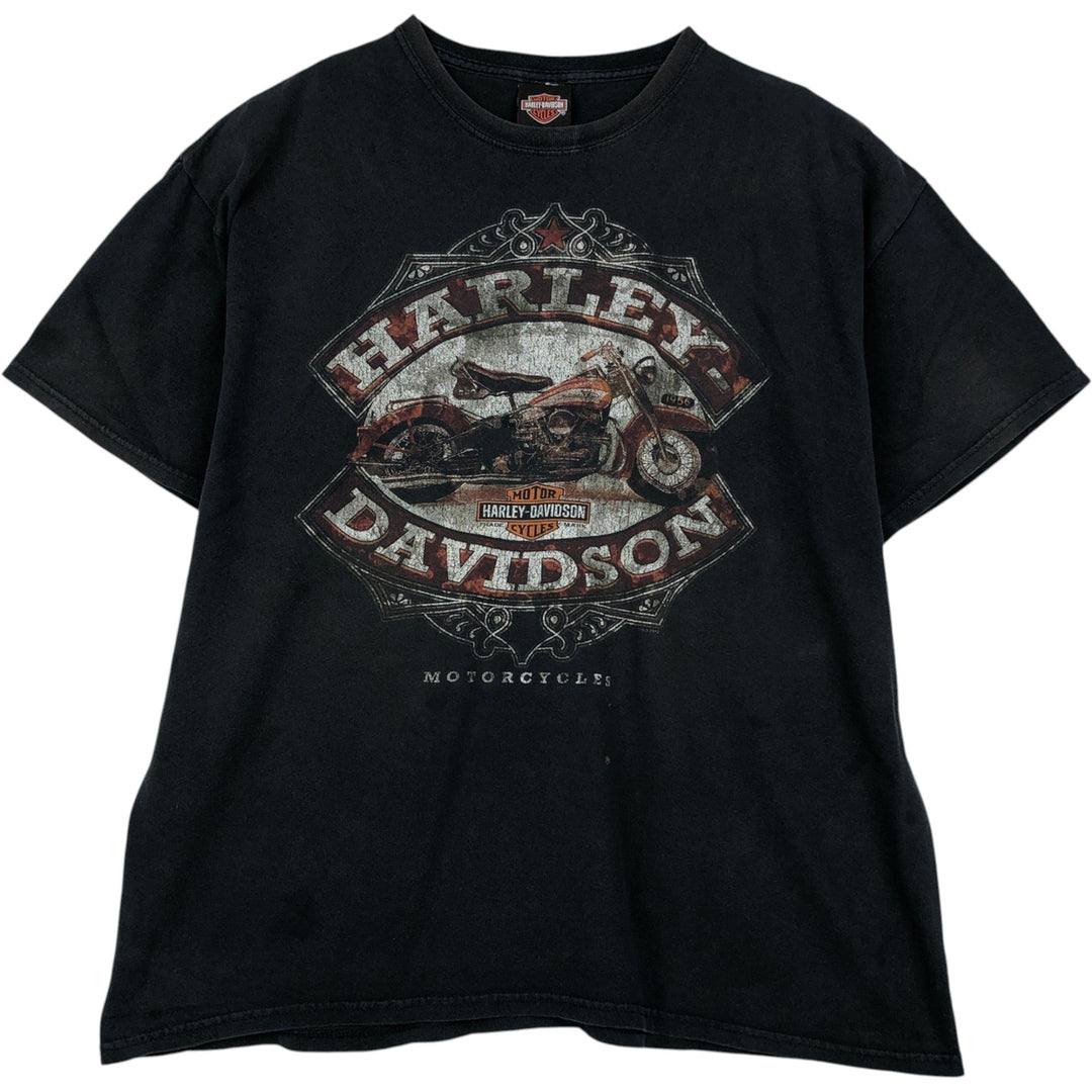 Harley-Davidson Motorcycle Bike T-shirt for men (XL size) cotton black type Vintage Second Hand