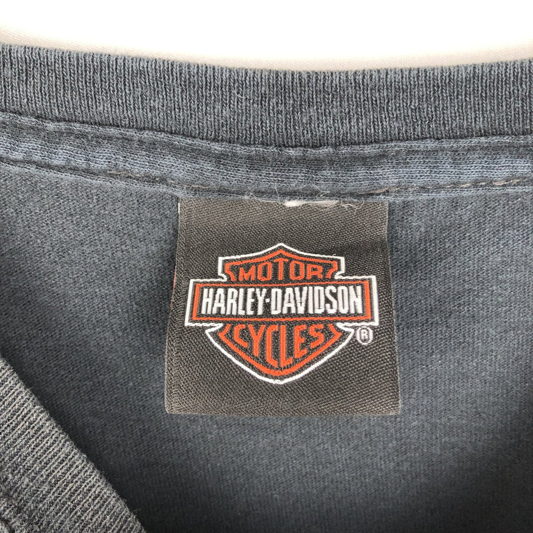 Harley-Davidson Motorcycle Bike T-shirt for men (XL size) cotton black type Vintage Second Hand