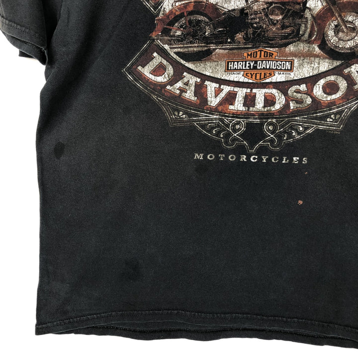 Harley-Davidson Motorcycle Bike T-shirt for men (XL size) cotton black type Vintage Second Hand