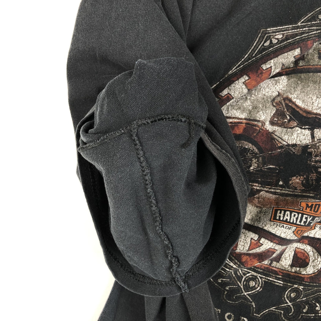 Harley-Davidson Motorcycle Bike T-shirt for men (XL size) cotton black type Vintage Second Hand