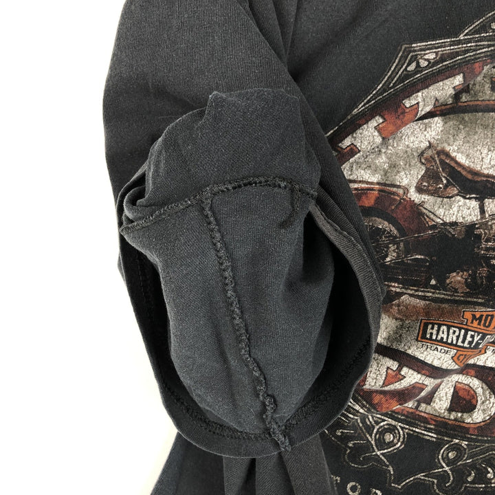 Harley-Davidson Motorcycle Bike T-shirt for men (XL size) cotton black type Vintage Second Hand