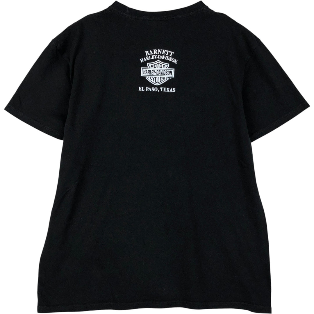 Harley-Davidson Motorcycle Bike T-shirt, Men's Size L cotton black type Vintage Second Hand