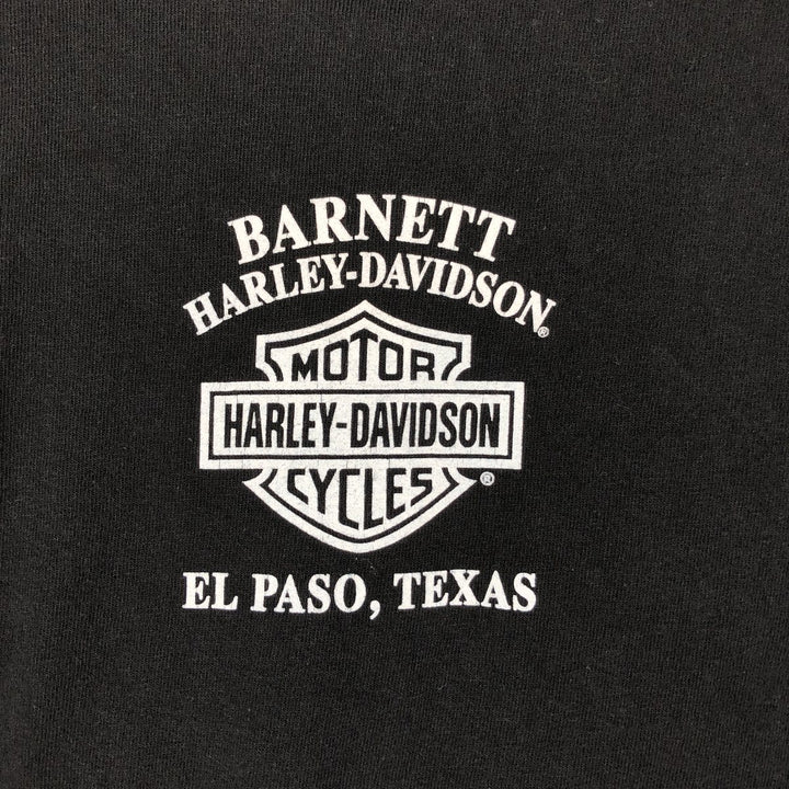 Harley-Davidson Motorcycle Bike T-shirt, Men's Size L cotton black type Vintage Second Hand
